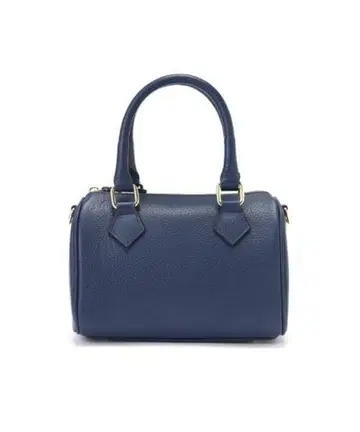 humanwoman 이탈리아 가죽 미니 보스턴 백 블루 네이비