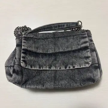 ZARA 플랩 숄더백 데님 그레이
