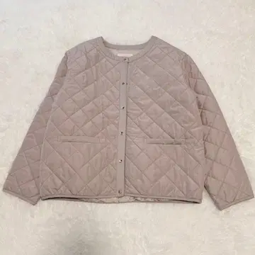 anySiS [ 세탁 가능 ] 트리밍 퀼트 블루종 사이즈 3