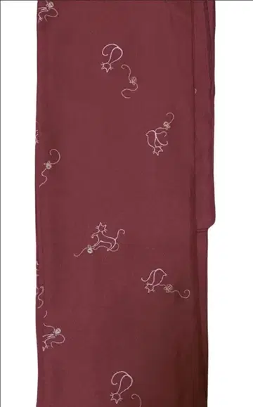 새상품 진홍색 세탁 가능한 코몬 이중 기모노 L