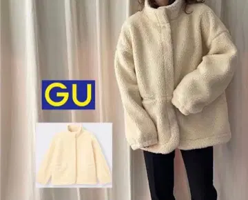 GU 보아 오버 사이즈 블루종