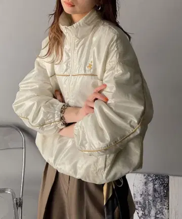 클래식 엘프 M 하프 지퍼 풀오버 블루종 아우터