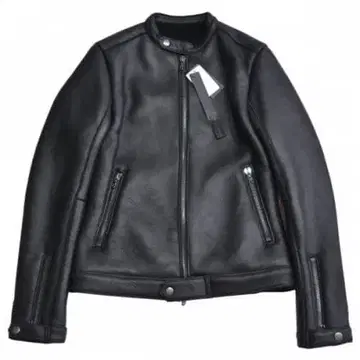 SHELLAC 셀락 무스탕 가죽 싱글 라이더 size46