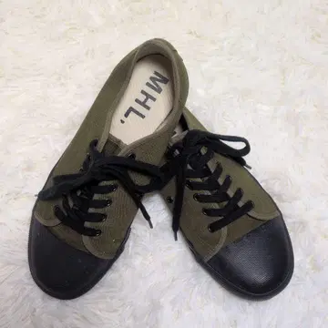 한정판 MHL. ARMY SHOES 로우컷 스니커즈 올리브