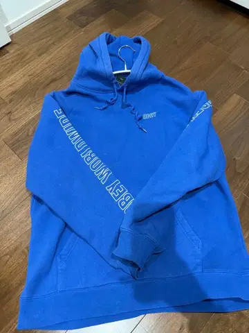 OBEY 후드 부착 후드티 L 사이즈 파랑