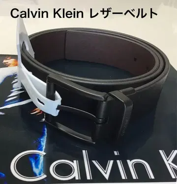 새상품 쇼핑백 포함 CALVIN KLEIN 리버서블 가죽 벨트 사이즈 S