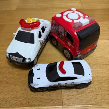 [정크제품] 완구 자동차 세트 경찰차량 소방차