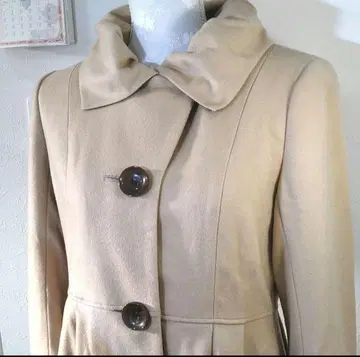 새상품급 이탈리아제 캐시미어 울 코트