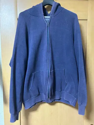 퍼플 집업 후드티 XL 네이비 빈티지