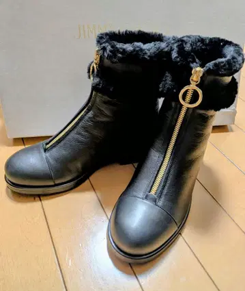 미사용 새상품 지미추 Jimmy Choo 어그 부츠 36 블랙