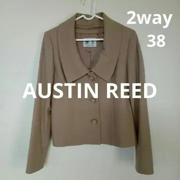 AUSTIN REED 2way 모 99% 베이지 코트 자켓 일본제 38
