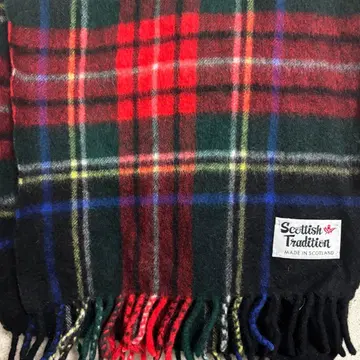 Scottish Tradition 캐시미어 체크 머플러 스코틀랜드제