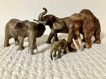schleich / 슐라이히 코끼리, 매머드, 4체 세트