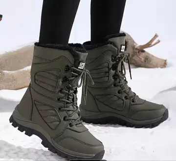 [새상품급] 따뜻한 속기모 방한 스노우 부츠 여성용