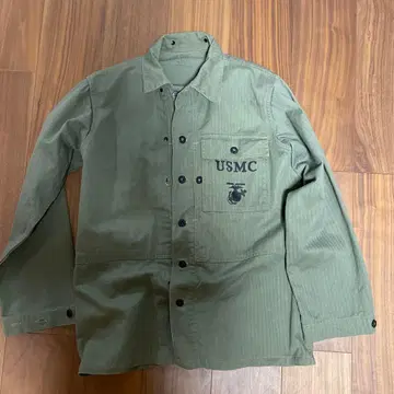 P44 대전 USMC 밀리터리 자켓 사이즈 38 올리브 그린
