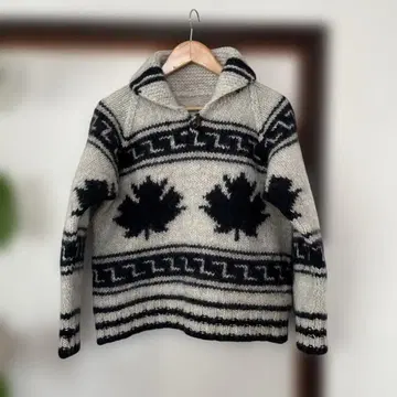 코위찬 니트 스웨터 메이플 리프 캐나다 M