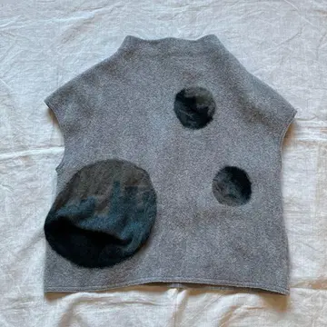 자우 센소유니코 senso-unico 튜닉 그레이 계열 도형 패턴