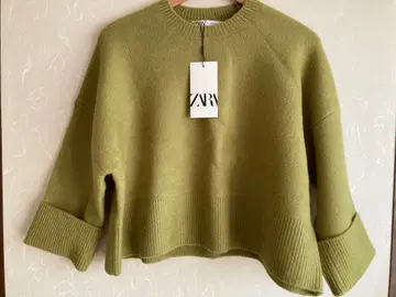 ZARA 피스타치오 그린 니트 S