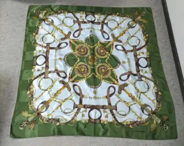 Lancel 실크 대형 스카프 그린