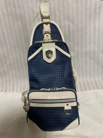 [ MEN'S BIGI ] 바디백 (블루 x 화이트)