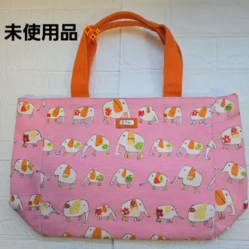 [ 미사용품 ] 짐 톰슨 코끼리 패턴 숄더 토트백 핑크