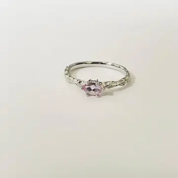 K10 화이트 골드 반지 9호