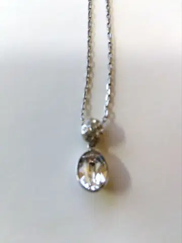 스와로브스키 타원형 목걸이