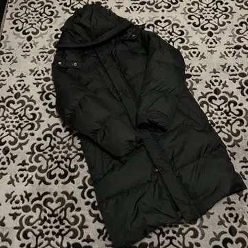 DESCENTE 롱 다운 코트 블랙 S