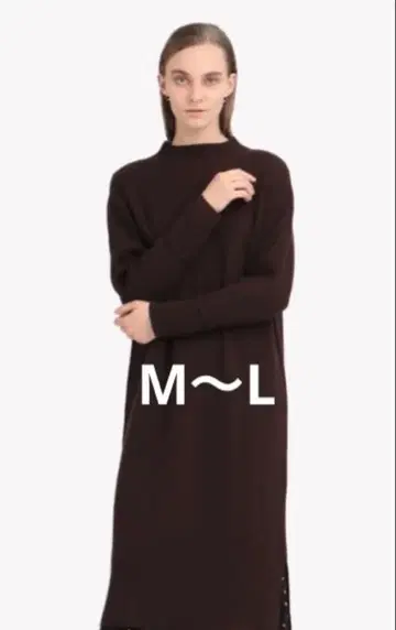 띠어리 럭스 하이넥 니트 원피스