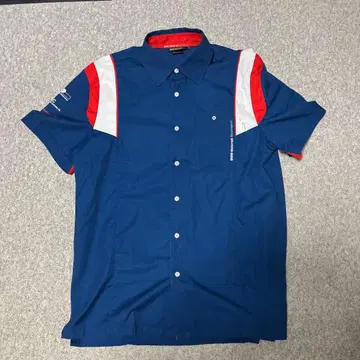 BMW Motorrad 인기 모델 반팔 셔츠 L 파랑/빨강