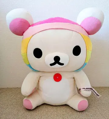 코리락쿠마 빅 봉제 인형 레인보우 리락쿠마