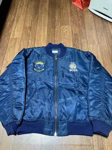 BOSS MA-1 플라이트 자켓 네이비