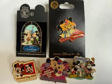 디즈니 핀 배지 세트 발렌타인 스위트 데이