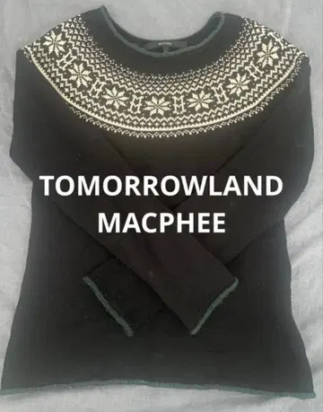 [ TOMORROWLAND/MACPHEE ] 노르딕 니트 M