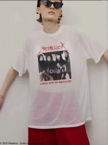 AMERI 메탈리카 그래픽 T셔츠