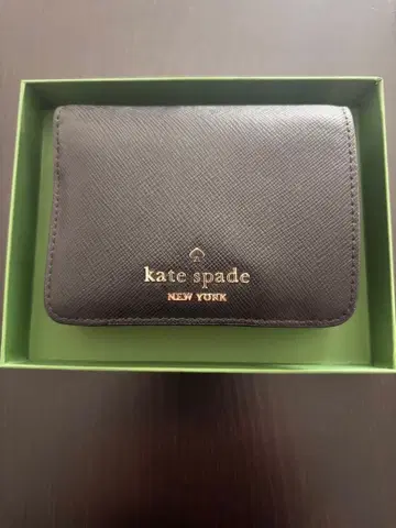 케이트 스페이드 블랙 이단 접이식 지갑