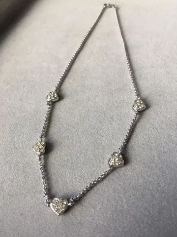 [새상품] silver925 하트 목걸이 지르코니아 각인 있음