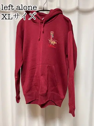 left alone 후드티 자수 파스타