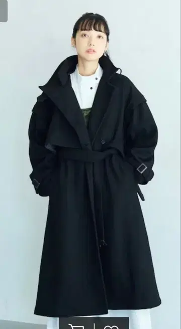 FREAKSSTORE 울리 스탠드 트렌치코트 [블랙]