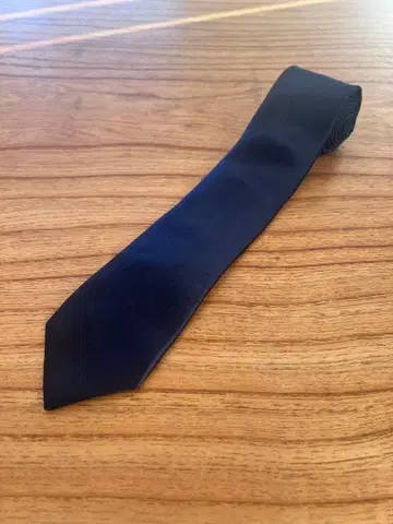 네이비 무지 넥타이