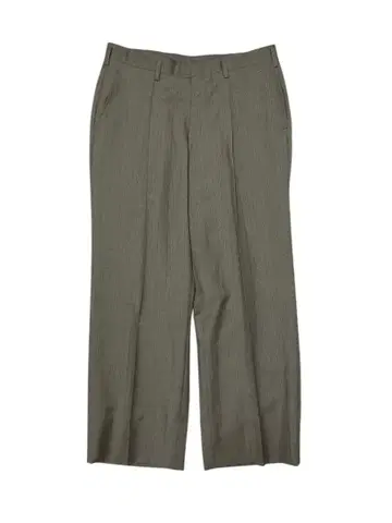 센터 프레스 슬랙스 카키 스트라이프 남성용 모드 워크 포멀