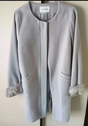 언리쉬 코트 소매 퍼