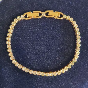 스와로브스키 골드 크리스탈 팔찌 테니스 팔찌