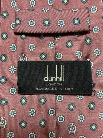 dunhill 핑크 꽃무늬 넥타이