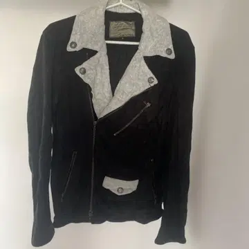 더블 라이더 자켓 블랙 그레이