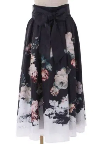 앤티크 부케 패턴 스커트