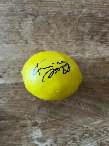 아소 쿠미코 더 텔레비전 당선품 사인 포함 레몬