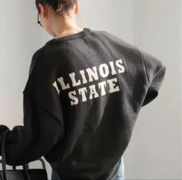 저널 스탠다드 리룸 로고 자카드 니트 풀오버