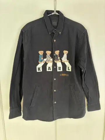 KARL HELMUT 칼 헬무트 베어 자수 셔츠