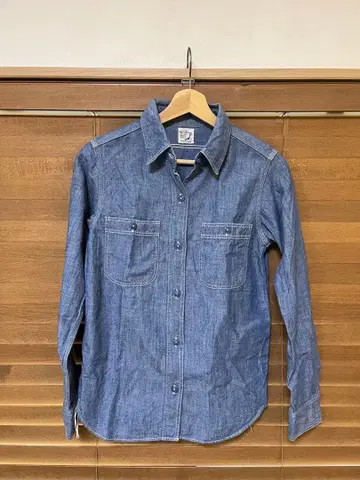 orslow 슬림핏 샴브레이 워크 셔츠 사이즈 1